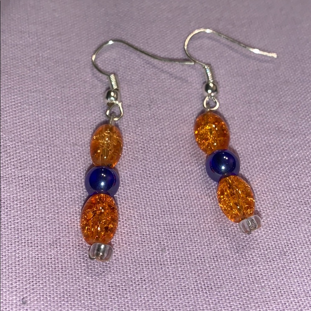Glass beaded earrings